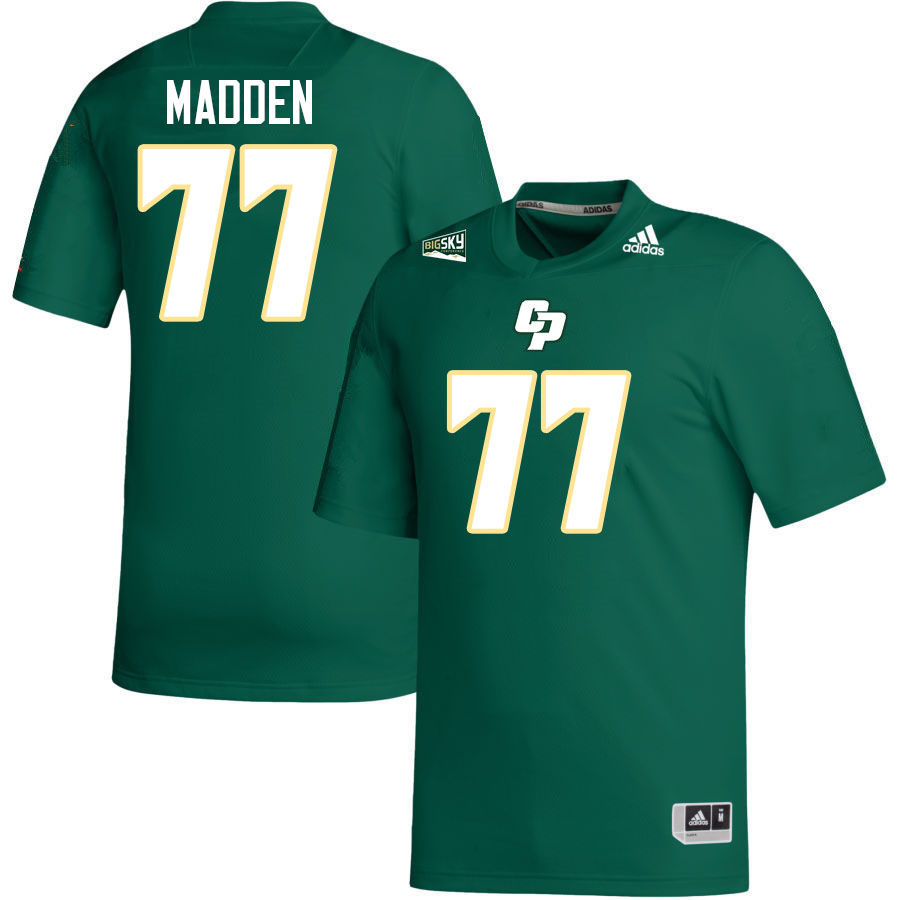 Cal Poly Mustangs #77 John Madden College Football Jerseys,Uniforms Stitched-Green